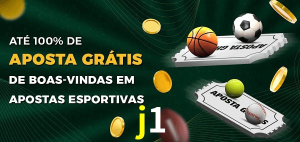 j1 Ate 100% de Aposta Gratis