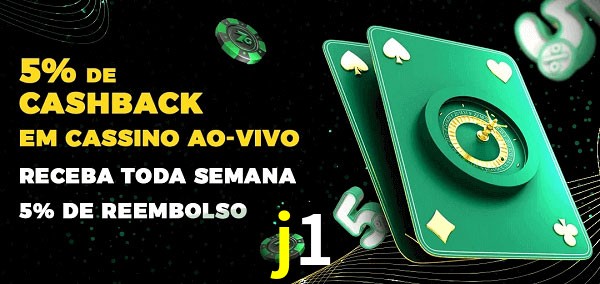 Promoções do cassino ao Vivo j1